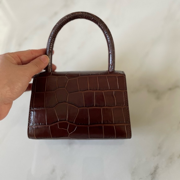 By Far Mini Nutella Crocs Embossed Leather - Picture 5 of 13